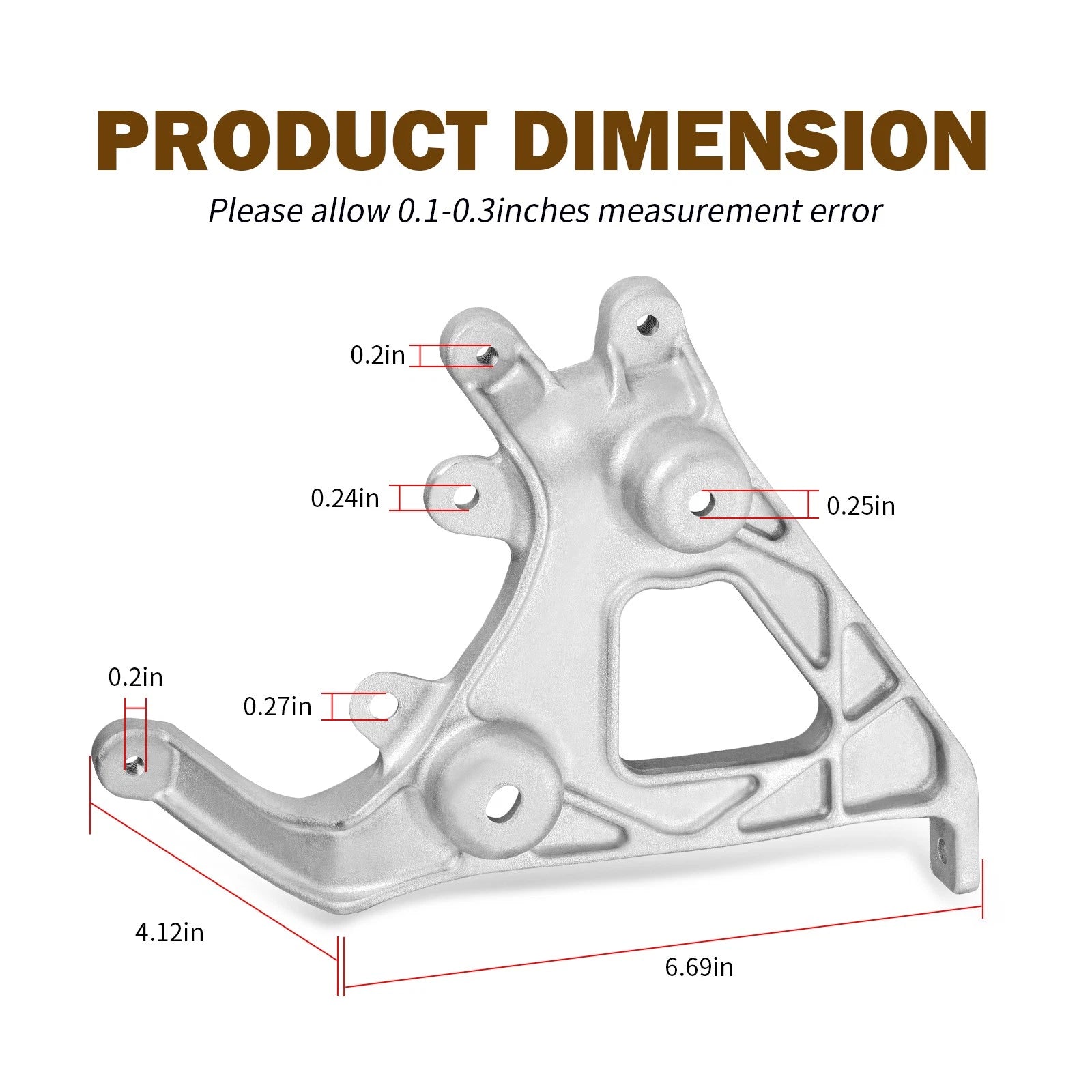 Front Fender Left Headlight Bracket for Yamaha Raptor 700R (2006–2012)