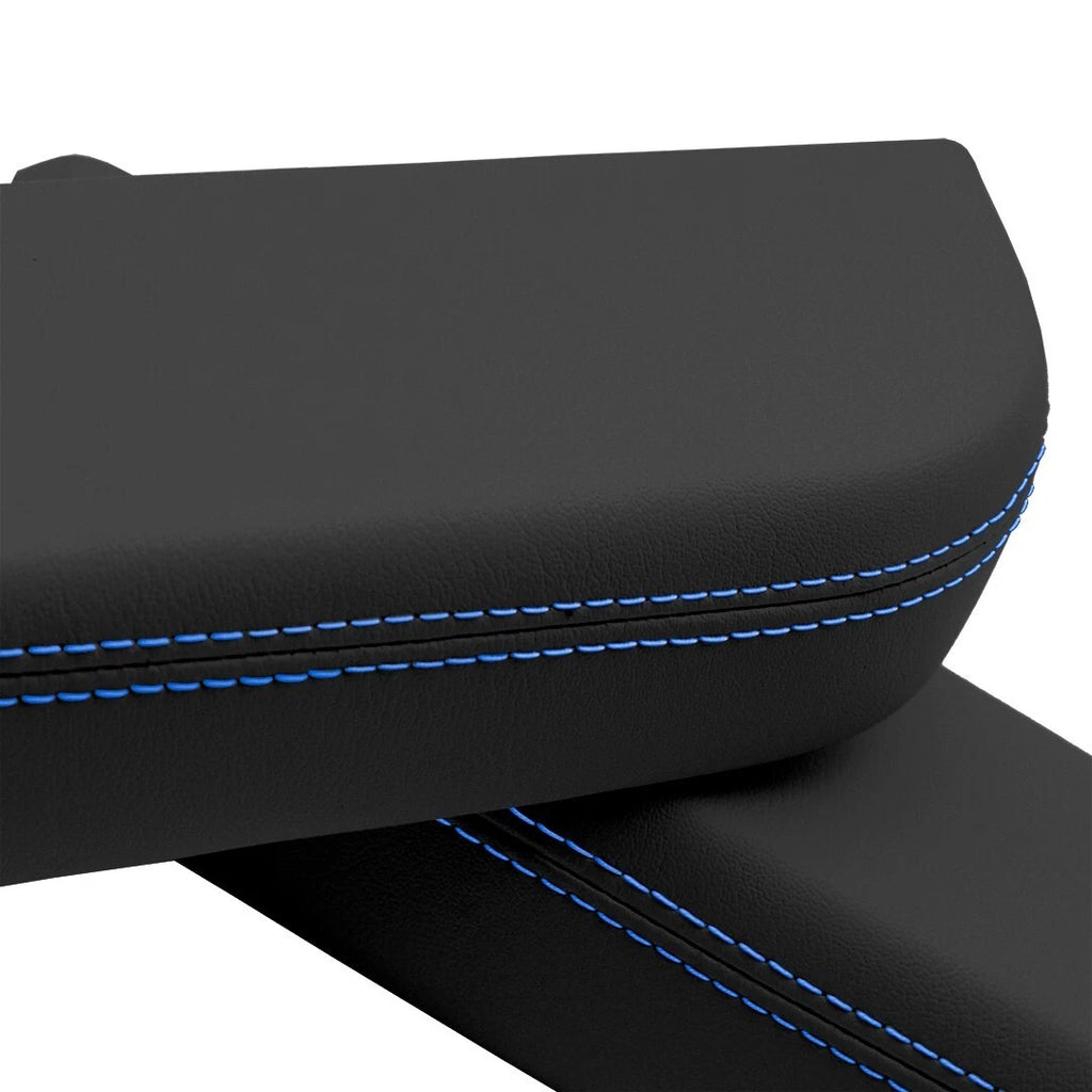 Door Panel Armrest Cover for Honda Pilot (2009–2015) Blue Stitch