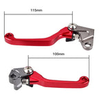 CNC Pivot Brake Clutch Levers for Honda CRF150R CRF450R (2002–2018) Red
