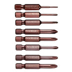 Set of 4 Hex Shank Screwdriver Bits for Drill (1/4")