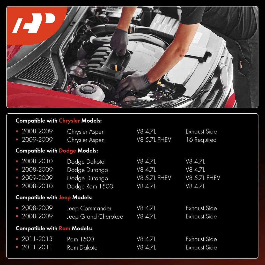 8x Iridium Platinum Spark Plugs for Jeep Grand Cherokee (2008–2009)