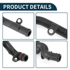 Radiator Hose Coolant Pipe for Volkswagen Touareg (2010–2014) 1 Pcs Plastic Black