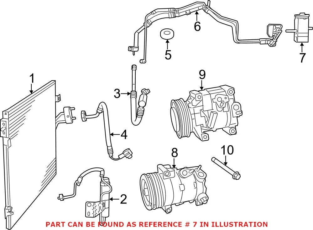 A/C Expansion Valve for Ram ProMaster 1500, 3500 (2014–2023)