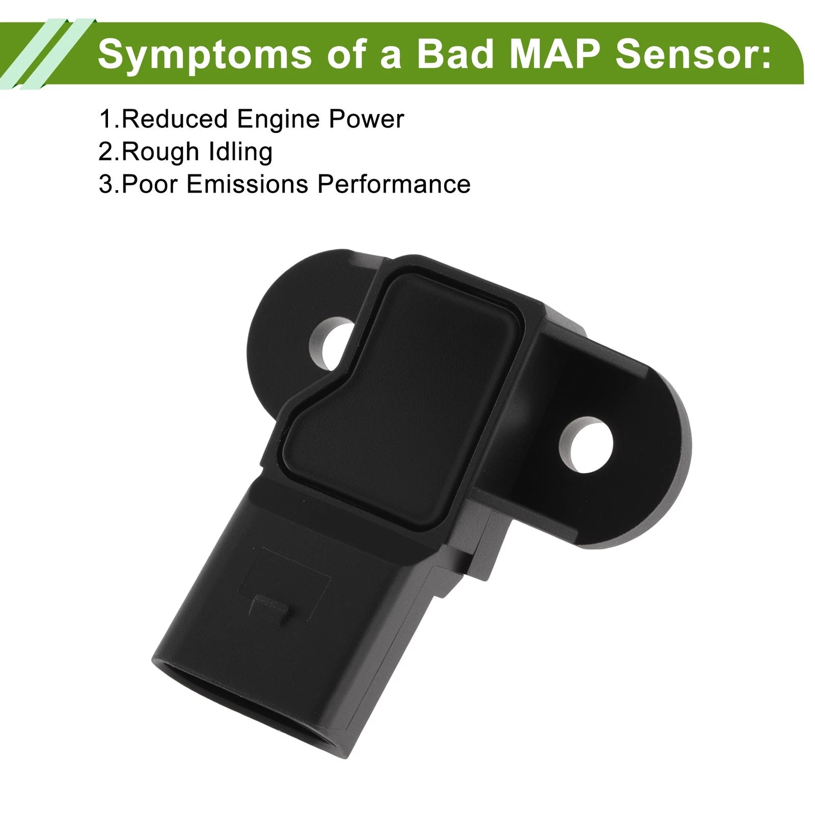 MAP Sensor for Audi A3 Quattro (2008–2009) No. 07C906051