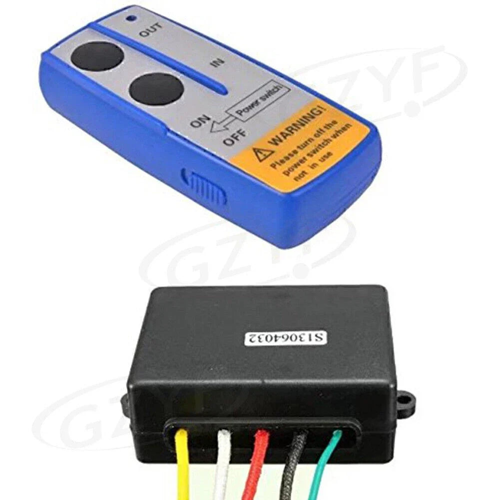 12V Electric Winch Wireless Remote Control for Truck Jeep ATV SUV