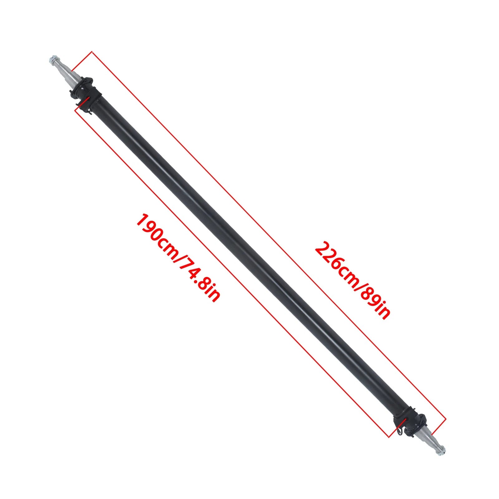 7000lbs Trailer Axle Beam with Idler 89" Hub Face 74" Spring Center