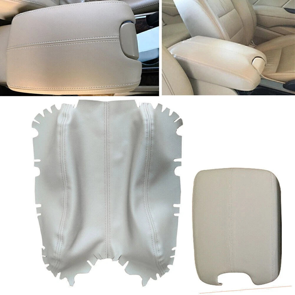 Armrest Center Console Microfiber Leather Cover for Honda Accord (2008–2013) Beige