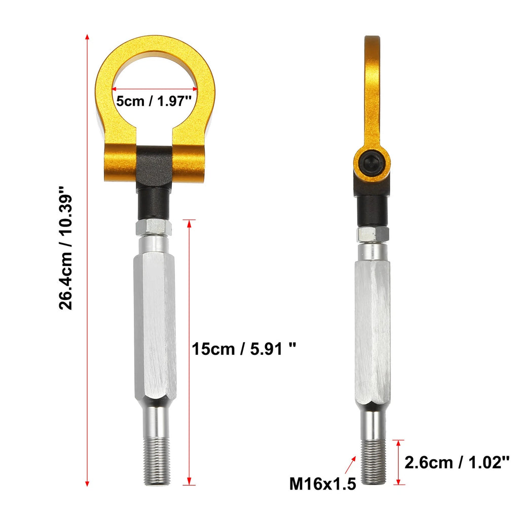 Front Bumper Tow Hook Screw for Subaru (Gold Tone)