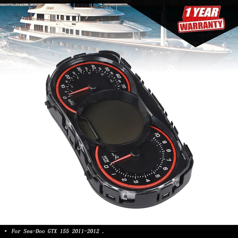 LCD Gauge Cluster for SeaDoo GTX 155 (2011–2012) Black