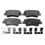 Set of 2 DuraGo Rear Rotors & TRW Pro Low-Met Disc Brake Pads for Sonata Cadenza Soul EV (2011–2023)