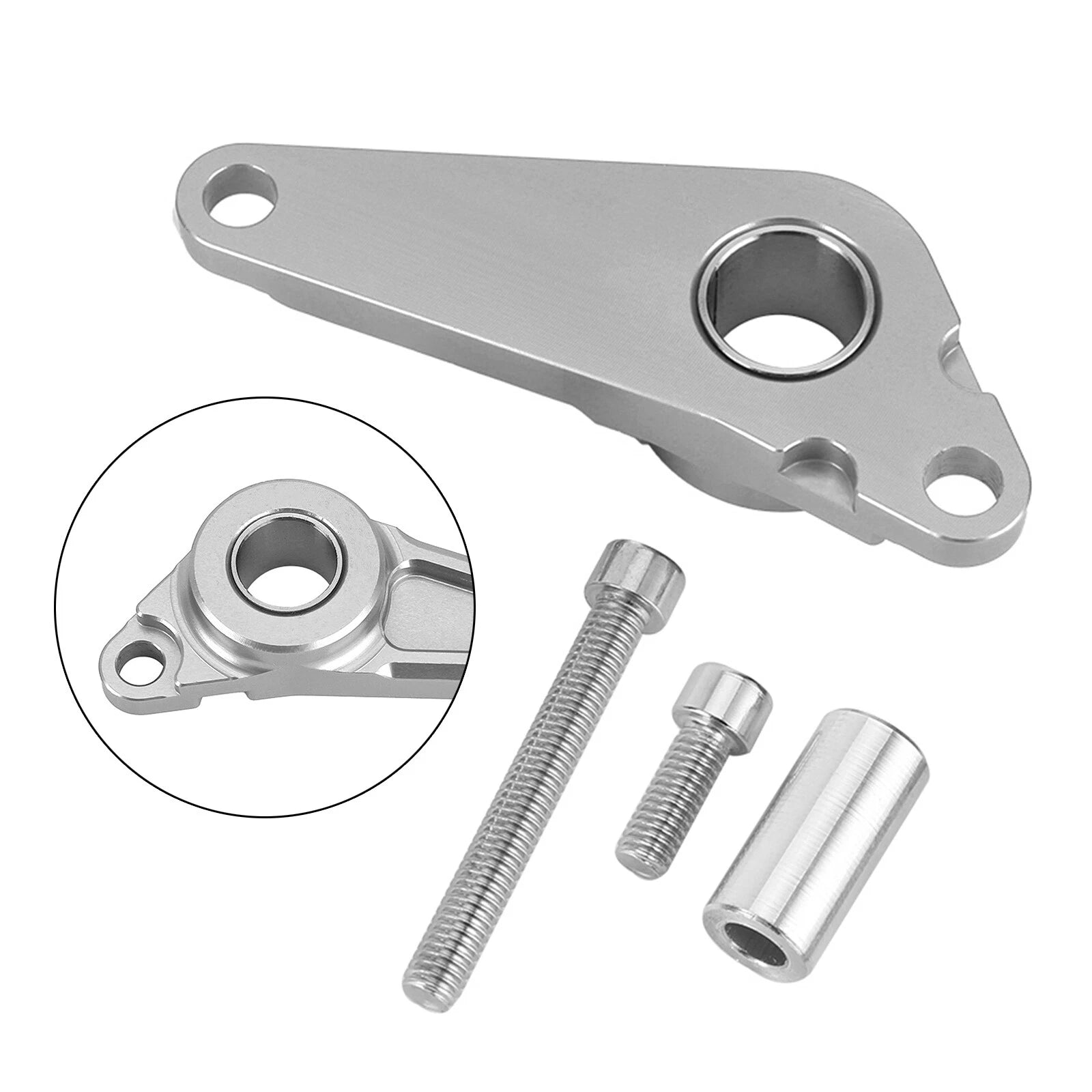 Shift Gear Lever Stabilizer for Honda CBR600RR (2020–2022) T9 Aluminum Silver