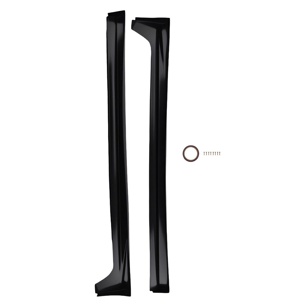 Side Extension Panel Kit for Honda Accord Sedan (2008-2012) Black ABS