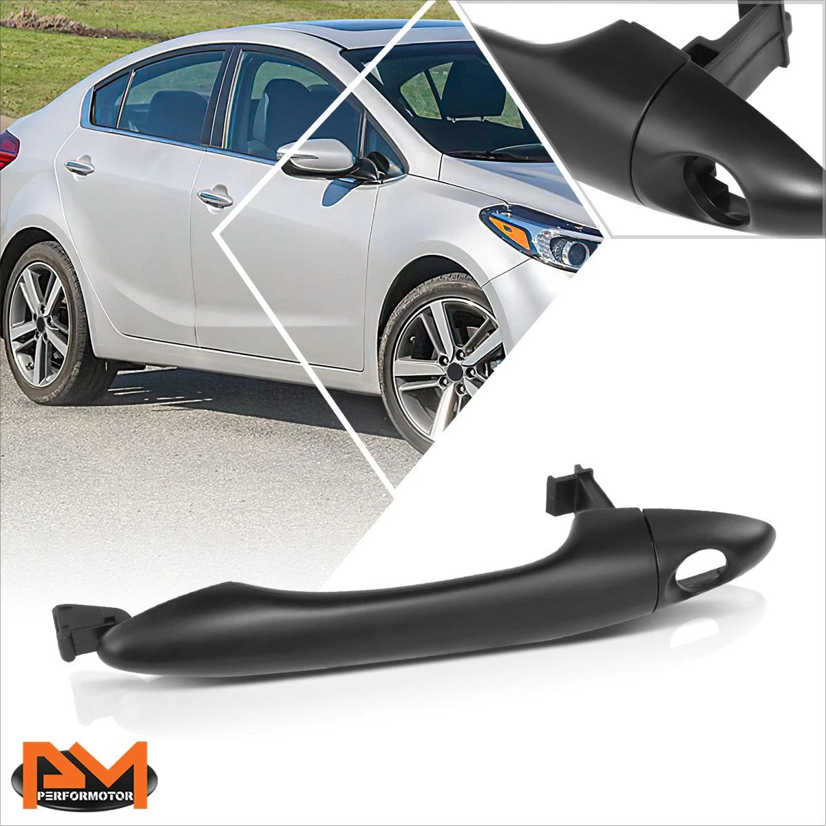 Exterior Outer Door Handle w/ Keyhole for Kia Forte Koup/Forte5 (2014–2018)