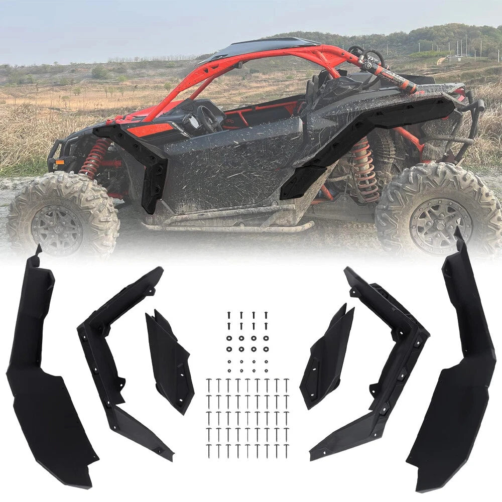 Extended Fender Flares for Can-Am Maverick X3/X3 Max RS Turbo R RR (2017–2025)