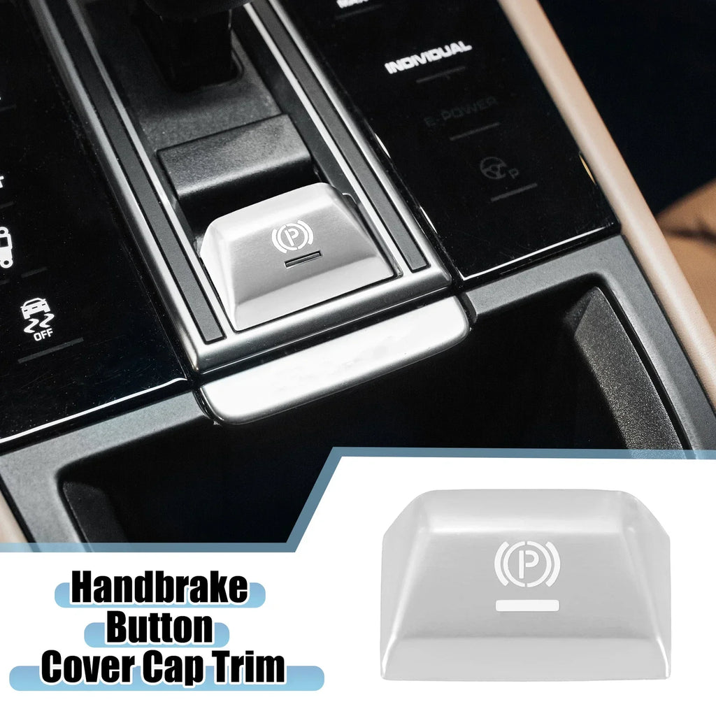 Electronic Handbrake Button Cover for Porsche Panamera (2017-2022) Silver