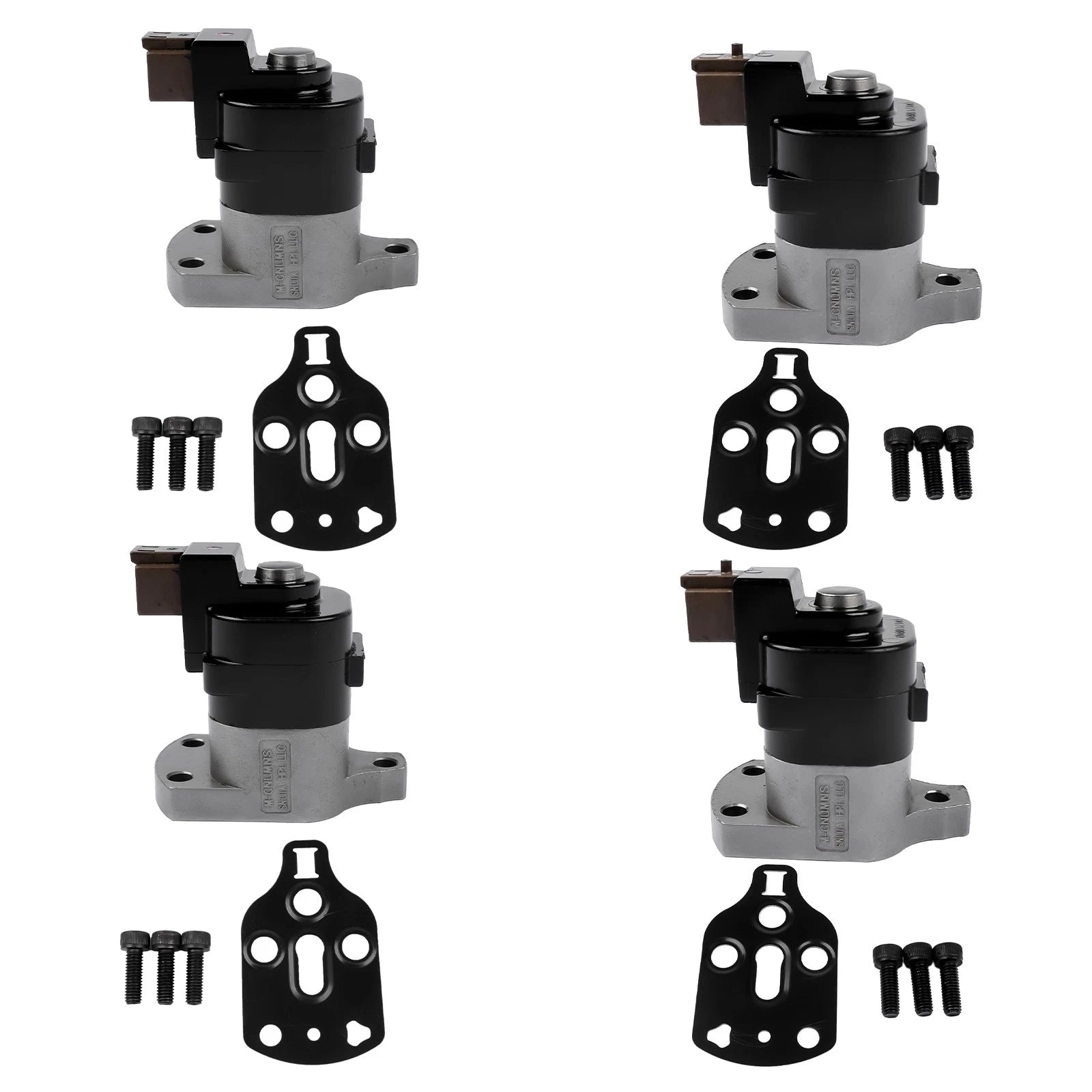 Set of 4 Fuel Pump Metering Control Actuators for Cummins ISX ISX15 QSX15 (4902907)