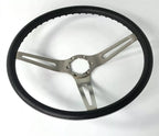 3 Spoke Steering Wheel Black Replacement for 1969-72 Chevy Chevelle