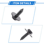 10 Pcs Fender Liner Splash Shield Bumper Cover Screw for Toyota Highlander (2014–2019)
