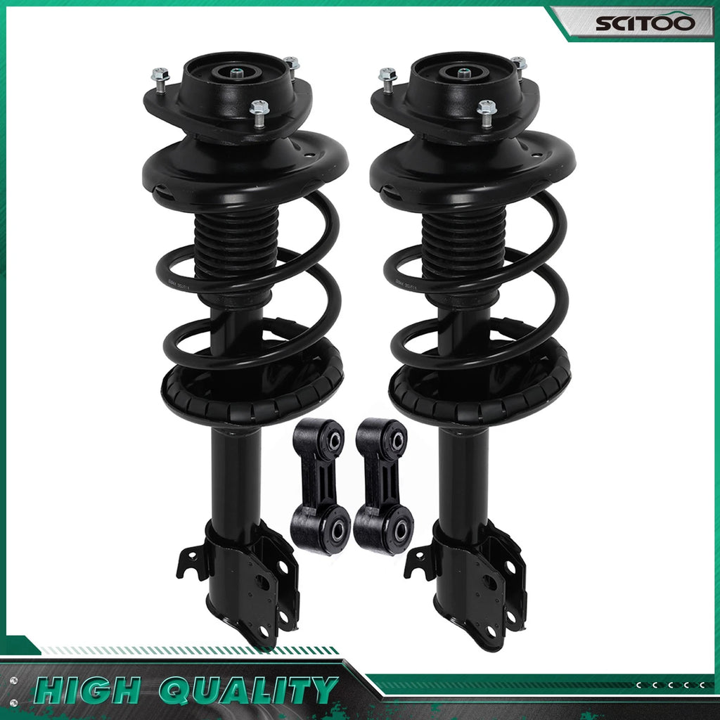 Front Complete Struts w/Spring Assembly & Sway Bar Ends for Subaru Outback (2000–2004)