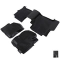 TPE Floor Mats for Nissan Frontier Crew Cab (2008–2021) Black All-Weather