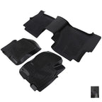 TPE Floor Mats for Nissan Frontier Crew Cab (2008–2021) Black All-Weather
