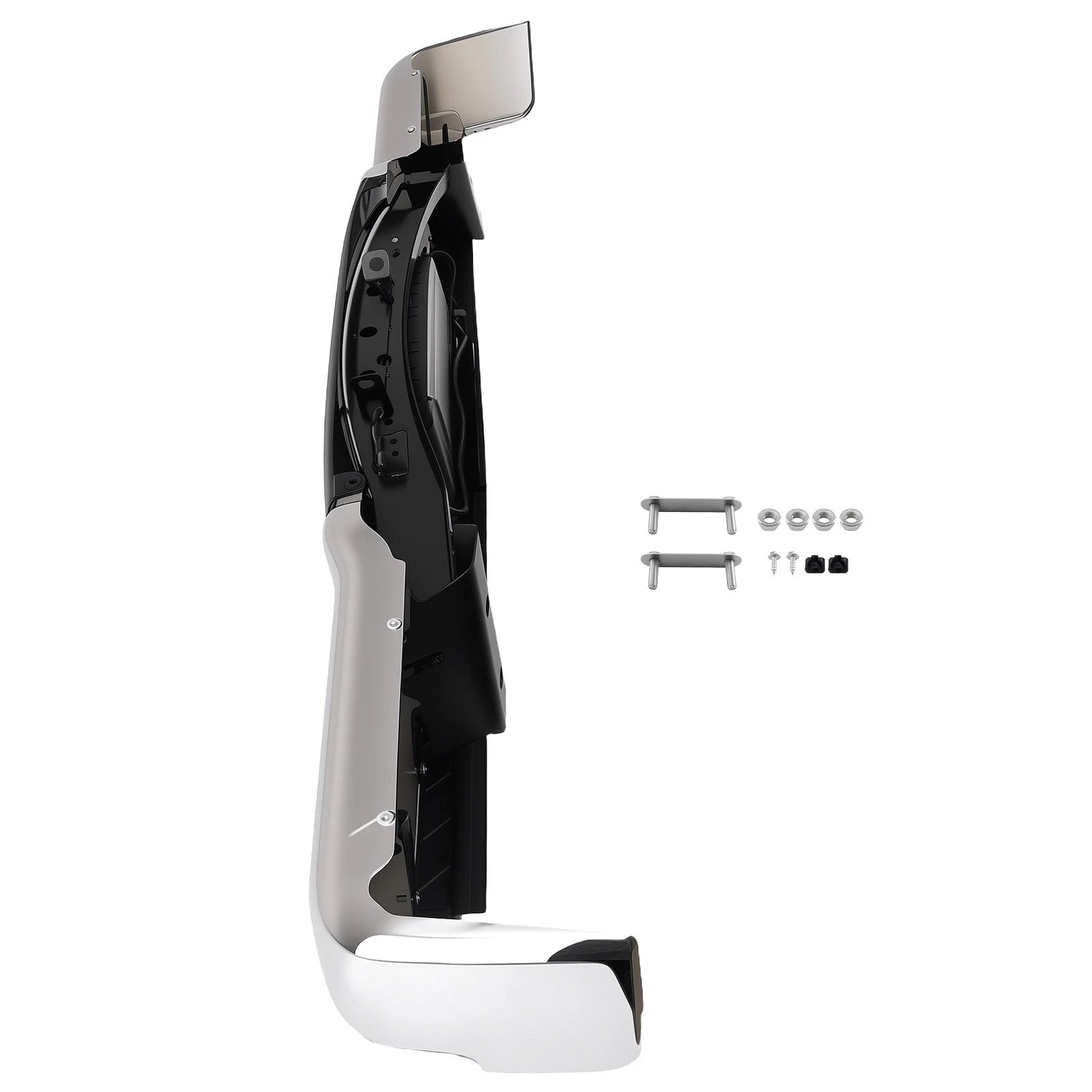 Chrome Steel Rear Bumper Assembly for Ford F-150 (2009–2014)