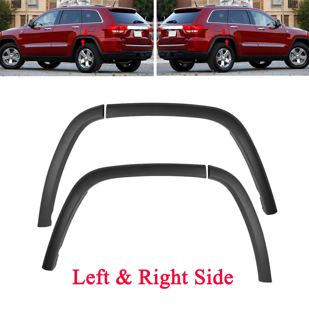 Set of 4 Wheel Arch Trim Molding for Jeep Grand Cherokee (2011–2021)