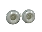2X 100 Degree Plastic Thru Hull for Hose Barb 3/4in (White)
