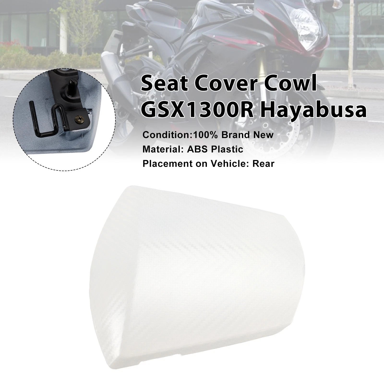 Rear Seat Fairing Cover for Suzuki GSXR600 GSXR750 (2011–2026) White