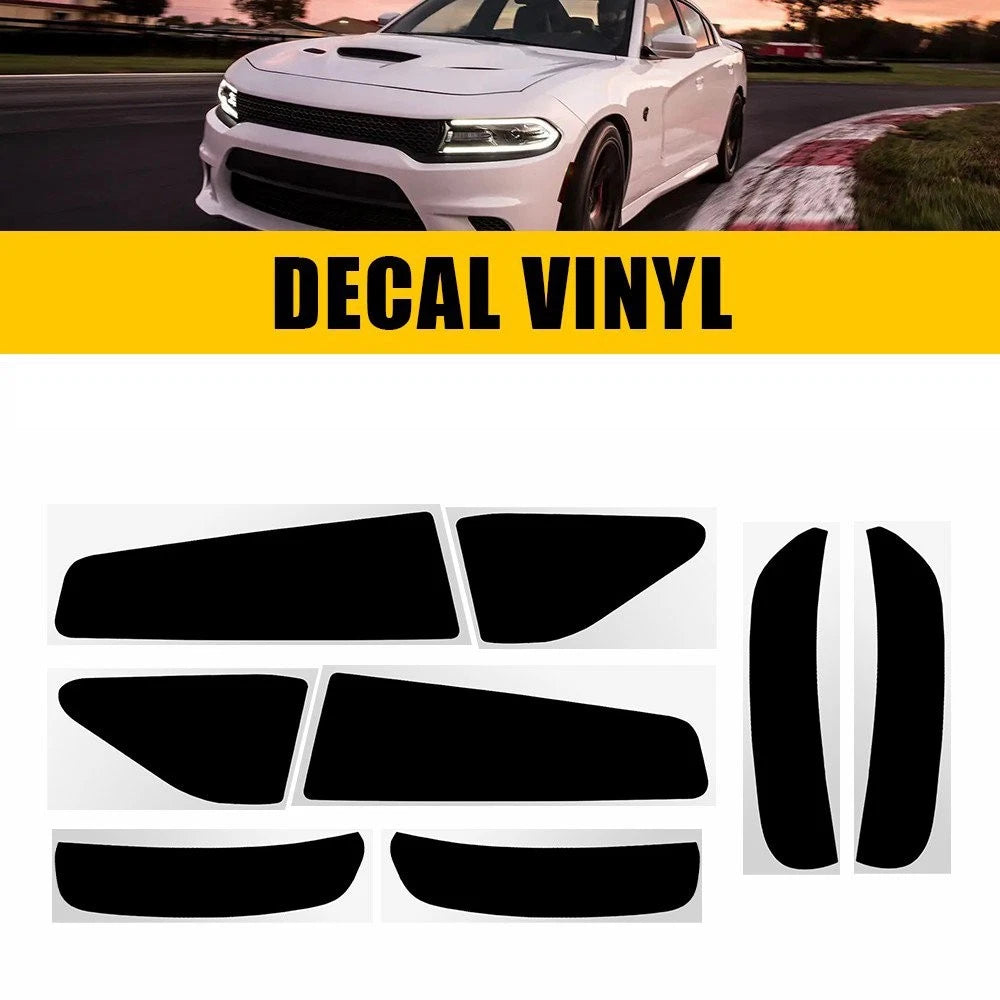 Tail Light & Side Marker Decal Smoke Overlay for Charger (2015–2023)