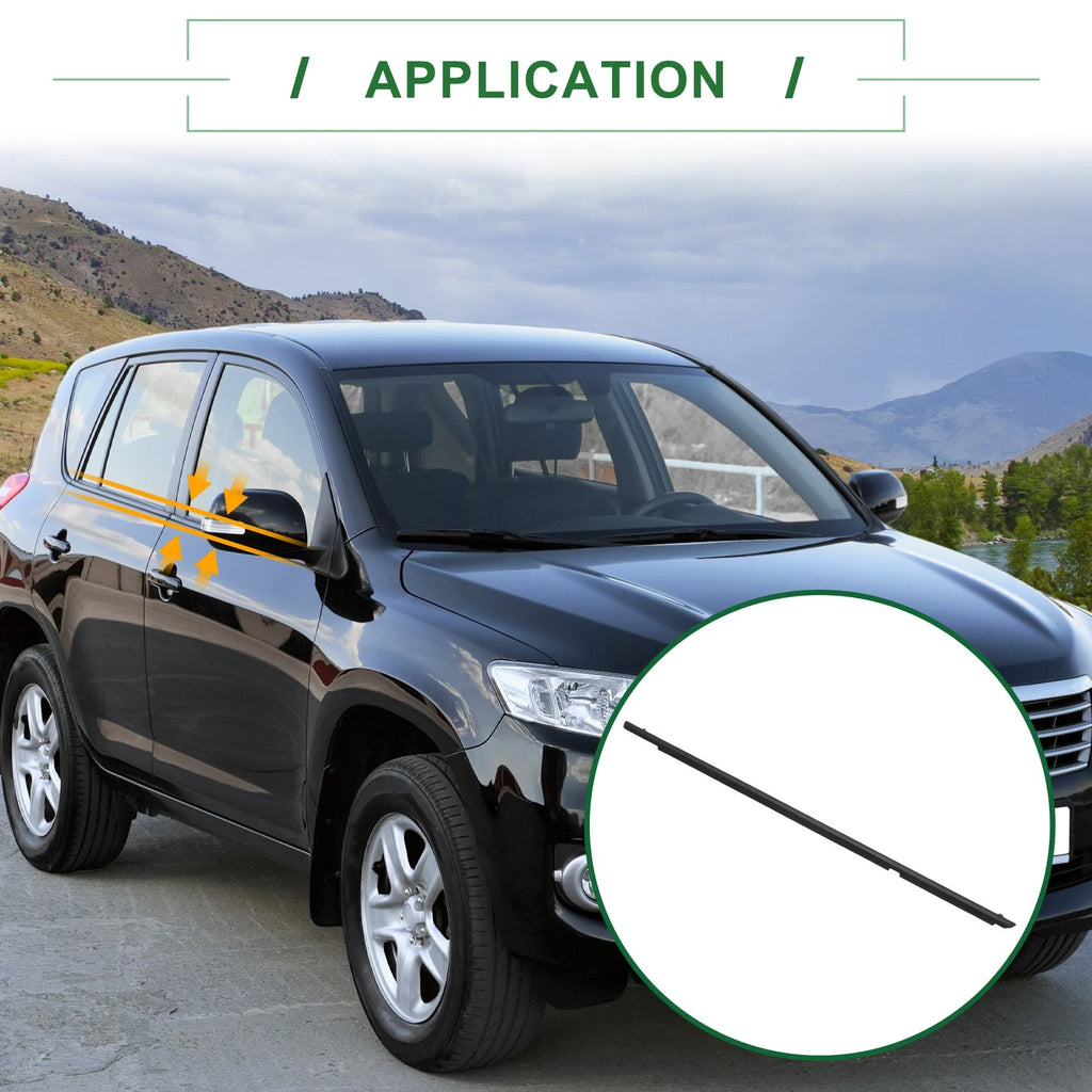 1pc Rear Right Window Seal No. 757300R060 for Toyota Rav4 (2020) PVC