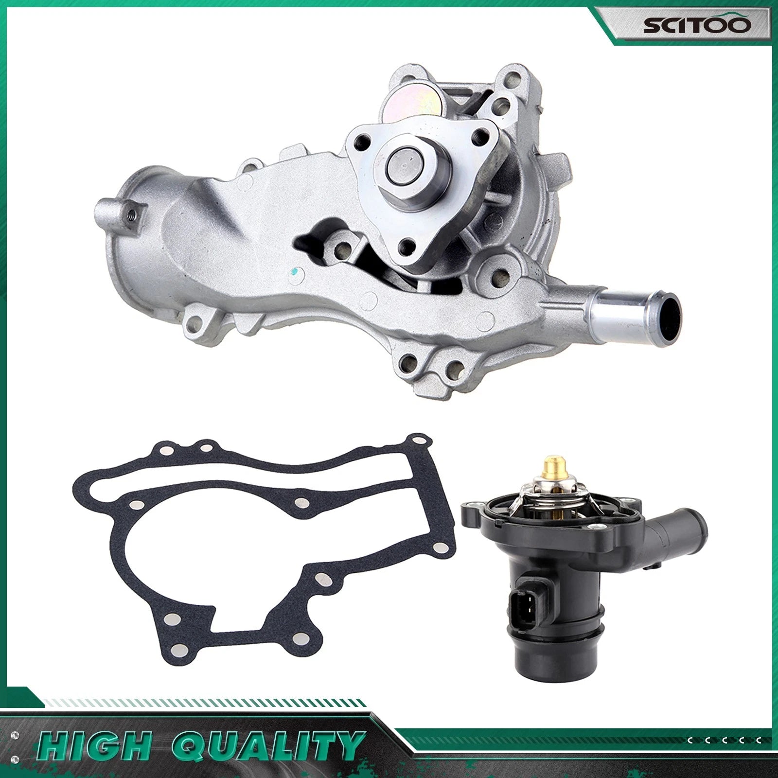 Water Pump Thermostat for Chevy Cruze Sonic Trax Buick Encore 1.4L (2011–2019) 25192709