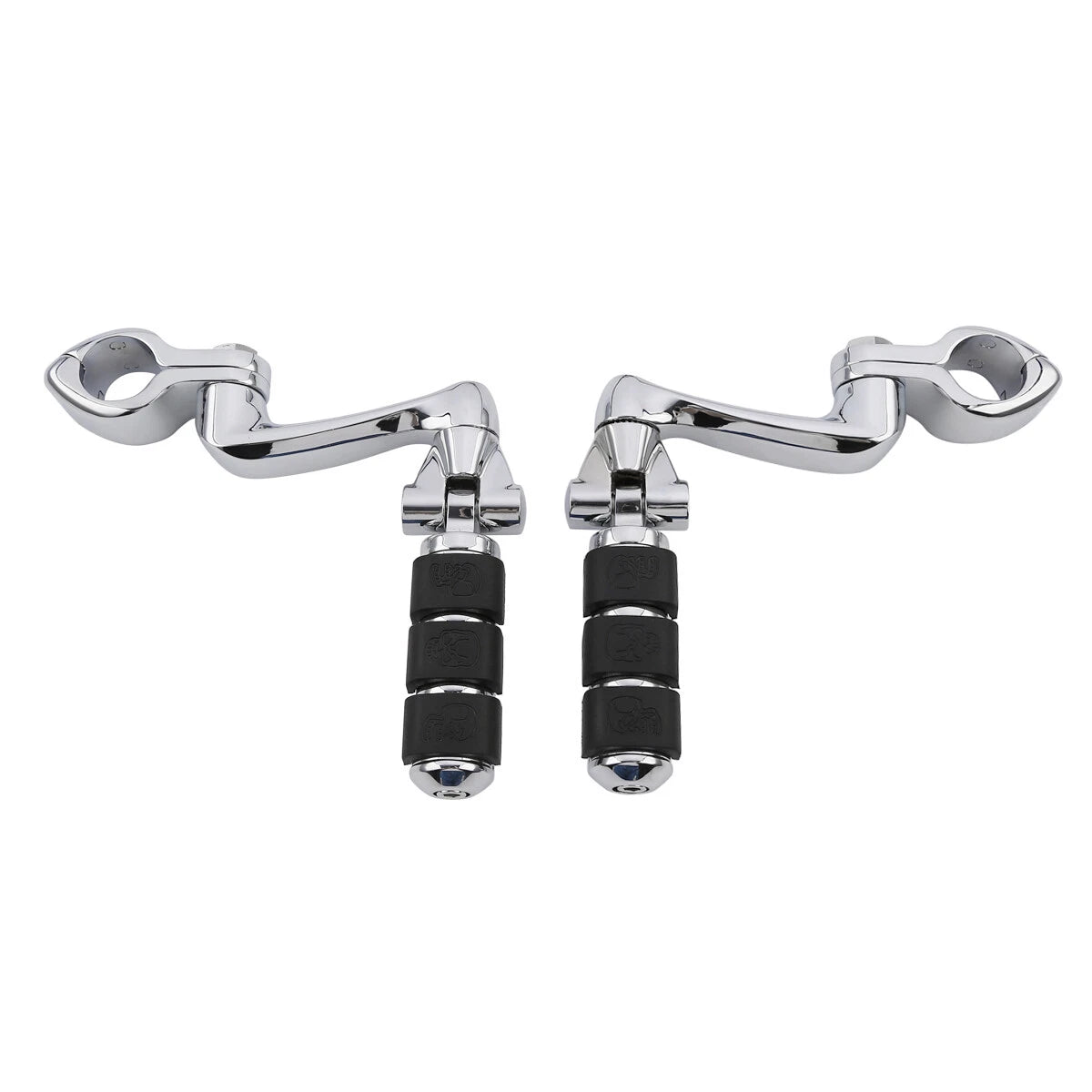 1 1/4" Highway Engine Guard Foot Pegs for Harley Touring Street Glide
