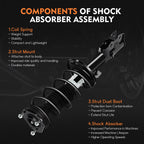 Front Complete Struts and Shocks for Ford Fiesta (2010-2013)