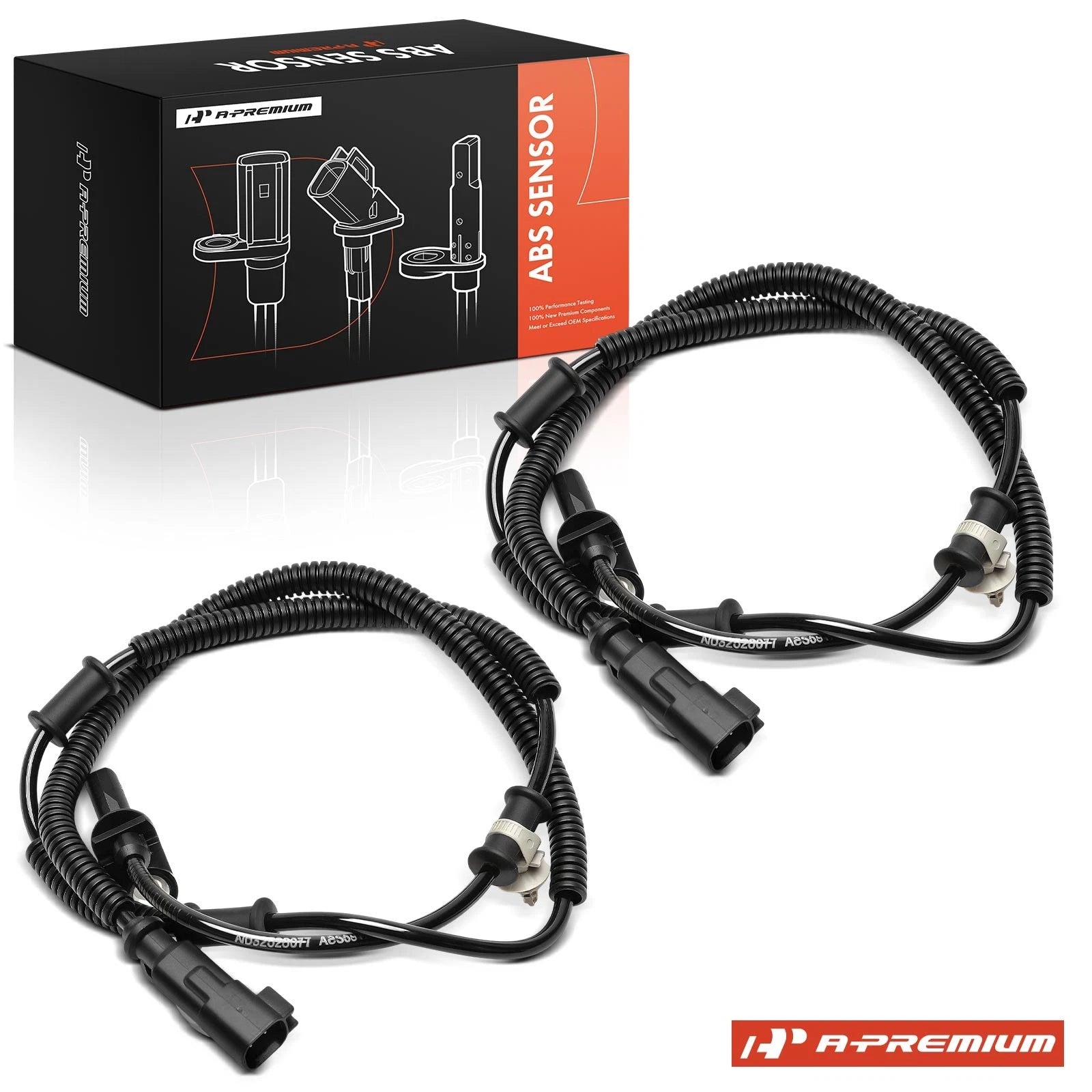 2X Front ABS Wheel Speed Sensor for Ford F-53 (2013)