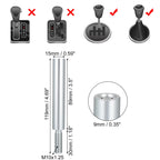 3.5" Shift Knob Aluminum Alloy Gear Shifter Lever M10x1.25 for Mitsubishi 
