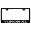 Laser Etched on Black License Plate Frame - Officially Licensed for GMC Yukon XL