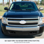 Black Mesh Grille Insert for Chevy Silverado 1500 (2007-2013)