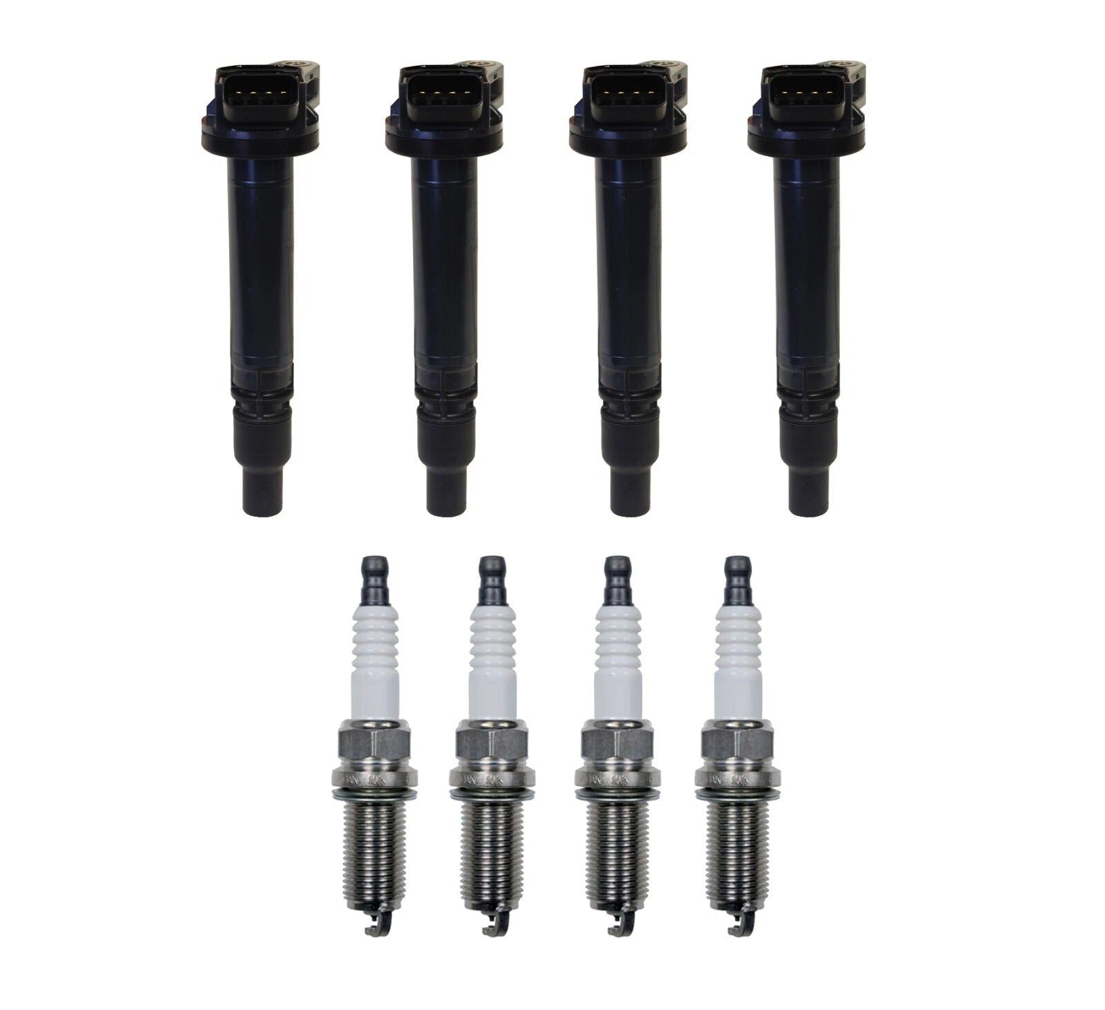 Set of 4 Ignition Coils & 4 Spark Plugs for Denso 2.5 2.7 L4