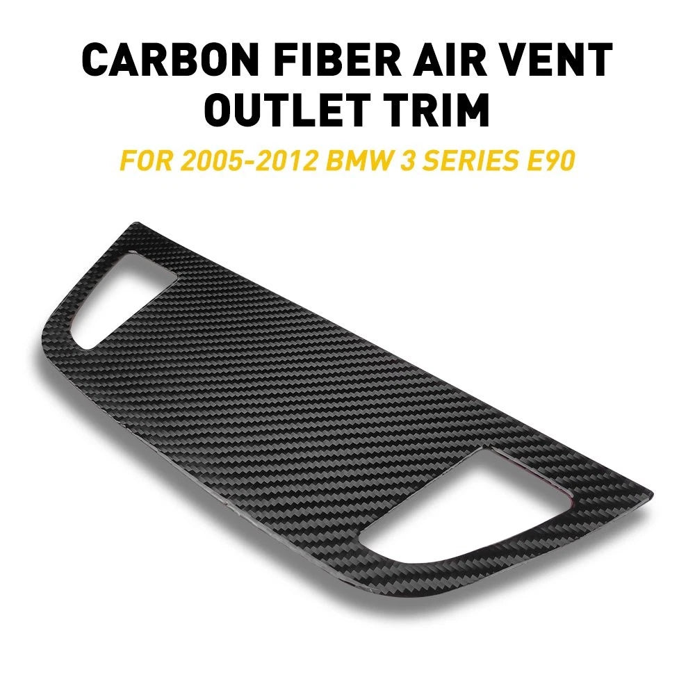 Carbon Fiber Dashboard Speaker Trim Panel for BMW E90 3 Series (2005–2012)