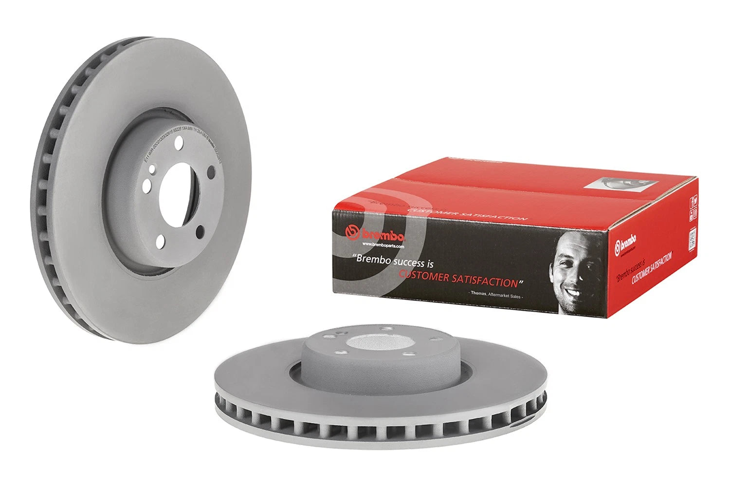 Brembo Front PVT Co-Cast Disc Brake Rotor for Mercedes-Benz W205 W213 (2015–2023)