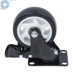 Set of 4 Heavy Duty 4 Inch Swivel Caster Wheels with Brake 2200lbs