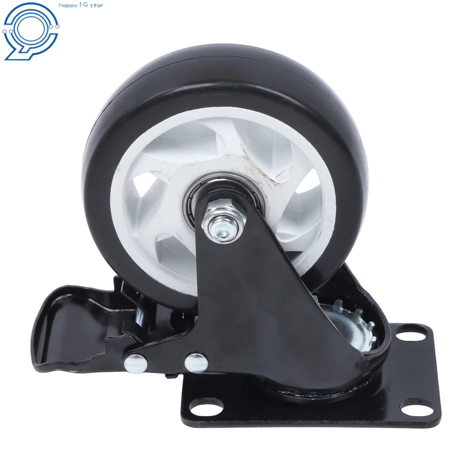 Set of 4 Heavy Duty 4 Inch Swivel Caster Wheels with Brake 2200lbs