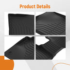 Set of 4 Black All Season Floor Mats for Toyota Corolla (2009–2013)