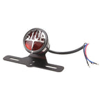 Stop Vintage License Plate Mount Tail Brake Light for Harley Bobber Chopper (R)