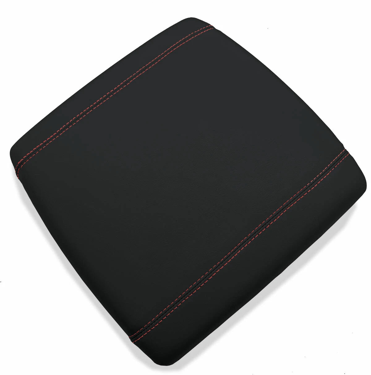 Center Console Lid Armrest Cover for Dodge Ram (2019–2020) Red Stitch