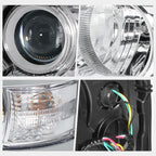 Projector Headlights for Chevy Silverado 2500HD/3500HD (2015–2019) Chrome/Clear