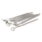 10x Dental Mouth Mirror with 4# Reflector Handle Tool Stainless Steel
