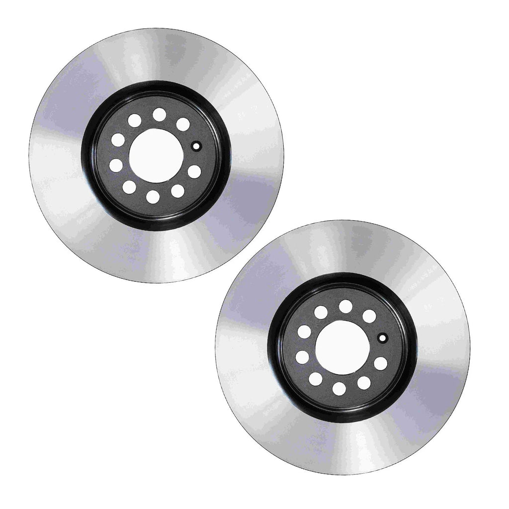 2X E-Coated Disc Brake Rotors 312mm for Audi TT, BMW M5, Jetta