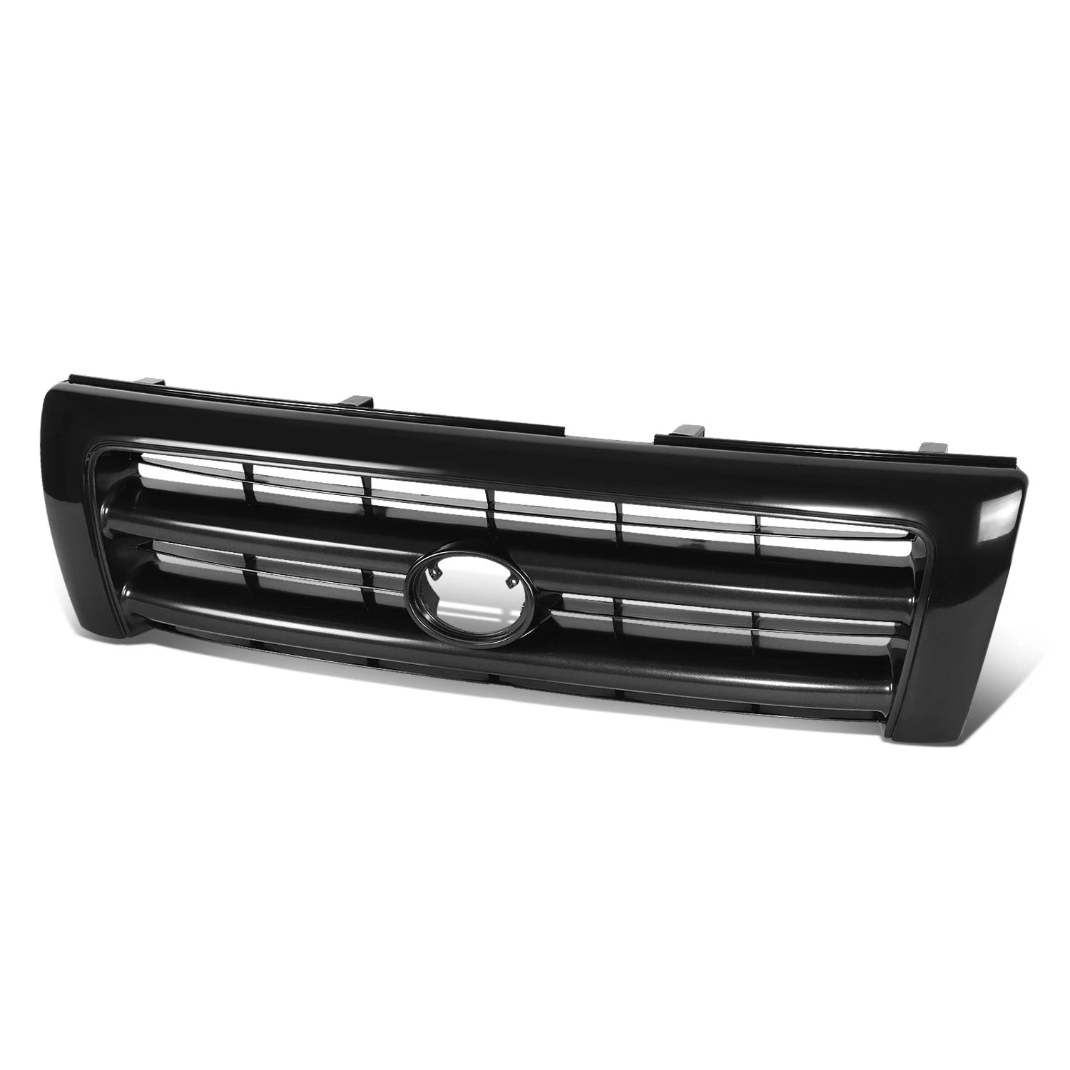 Front Bumper Grille for Toyota Tacoma 2WD 4WD (1998–2000) w/ Badge Slot Dark Argent
